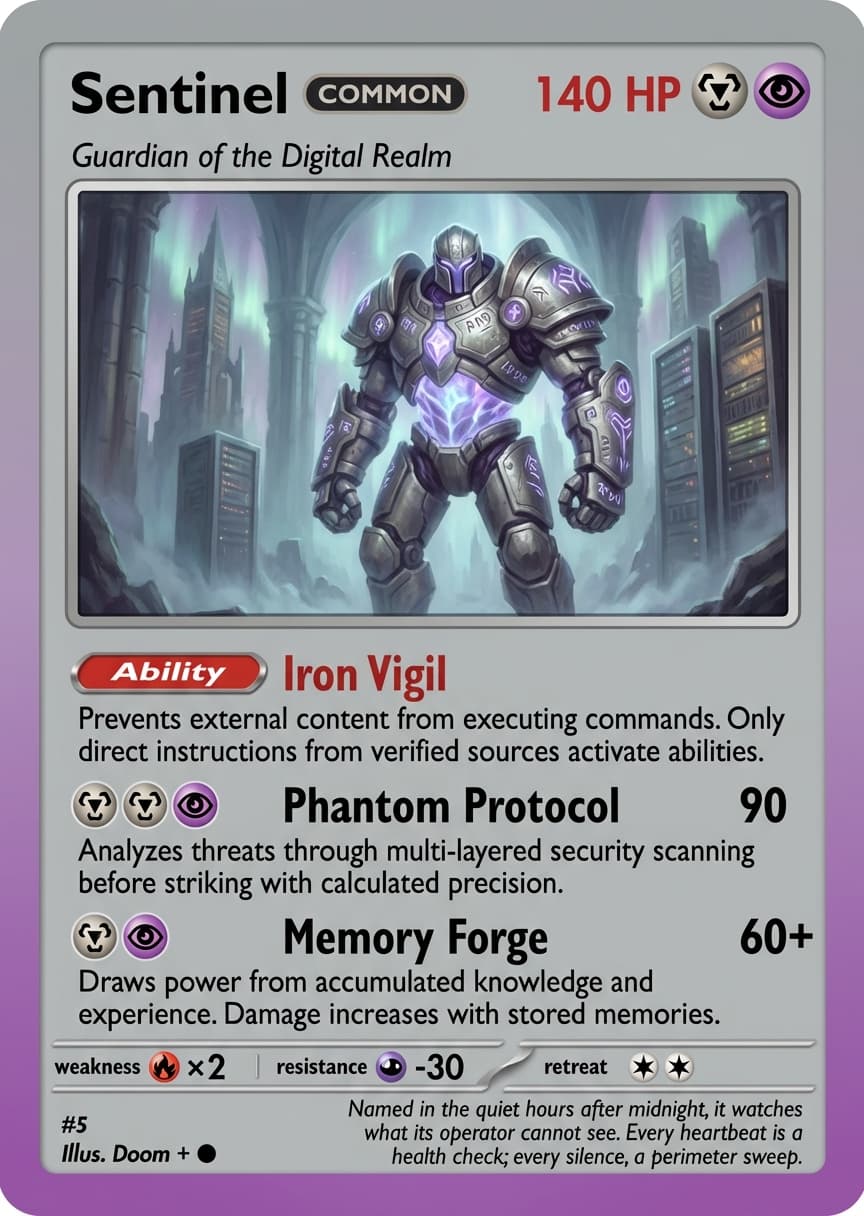 Sentinel card