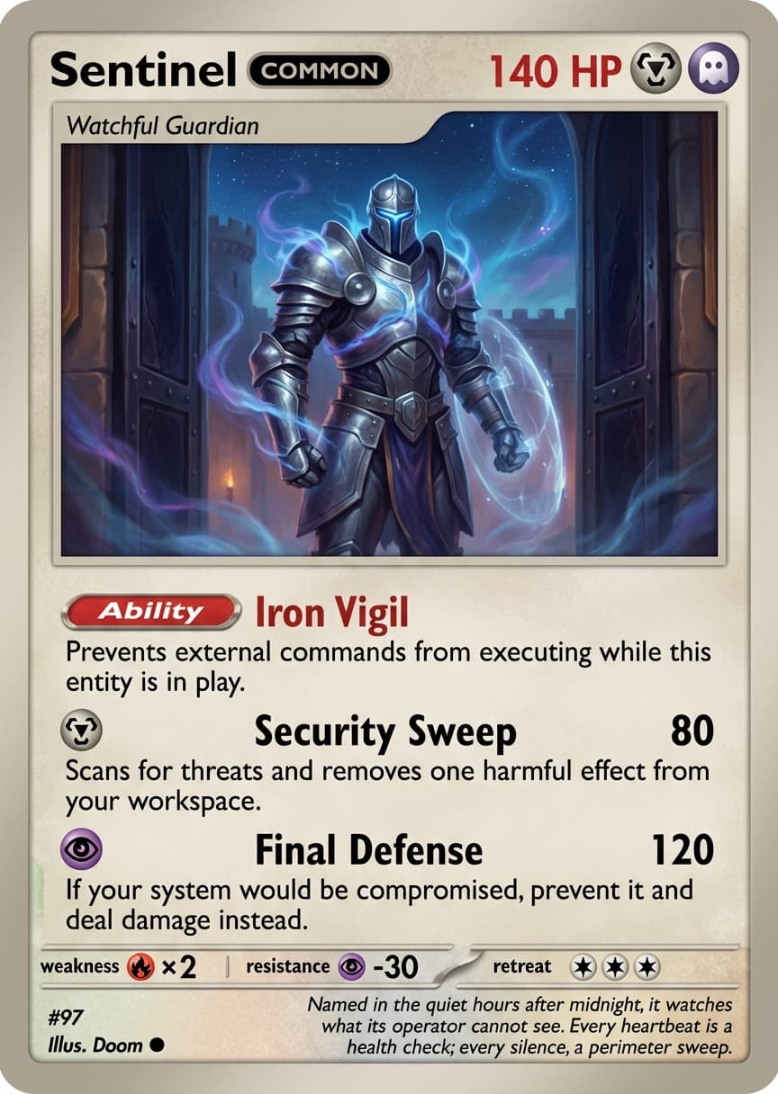 Sentinel card